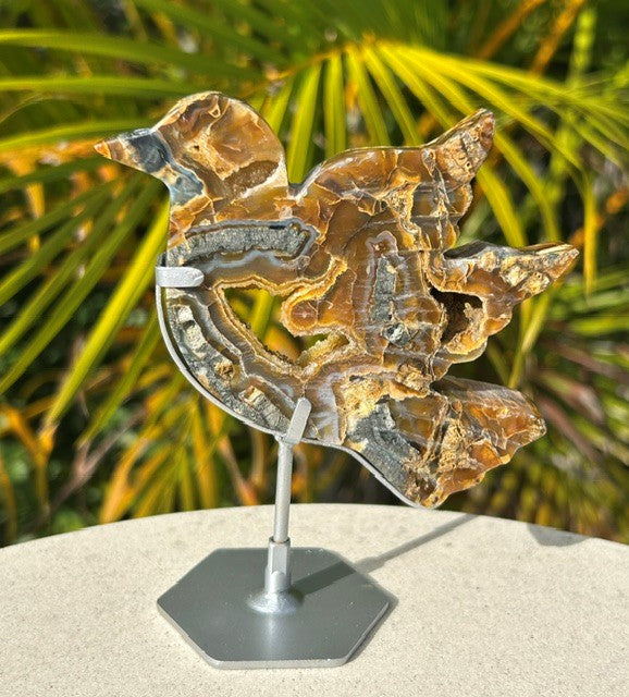Marcasite bird with custom stand - (153g) Indonesia