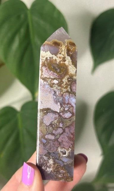 Orchid Moss with Amethyst - (139g) Ternate, Indonesia