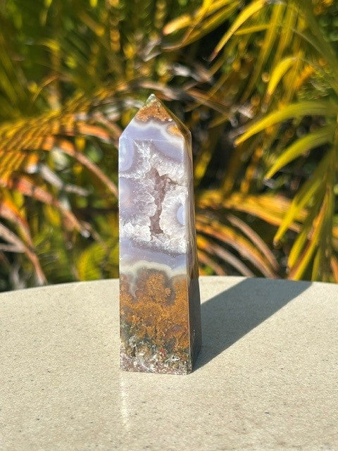 Lavender Scenic Moss Agate - (92g) Indonesia