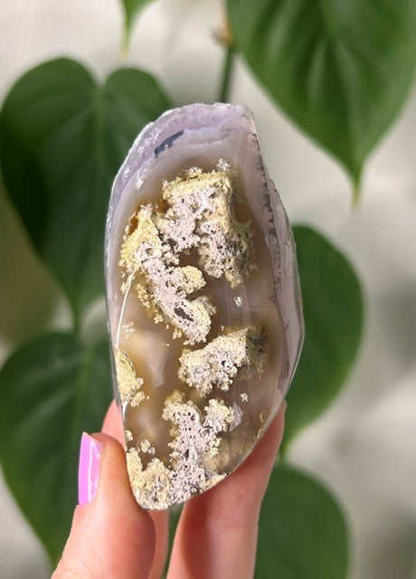 Amethyst Scenic Moss Agate freeform - Indonesia (129g)