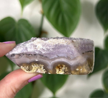 Amethyst Scenic Moss Agate freeform - Indonesia (129g)