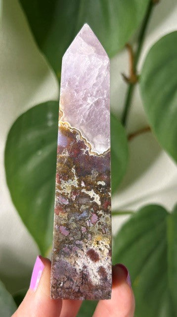 Orchid Moss with Amethyst - (139g) Ternate, Indonesia