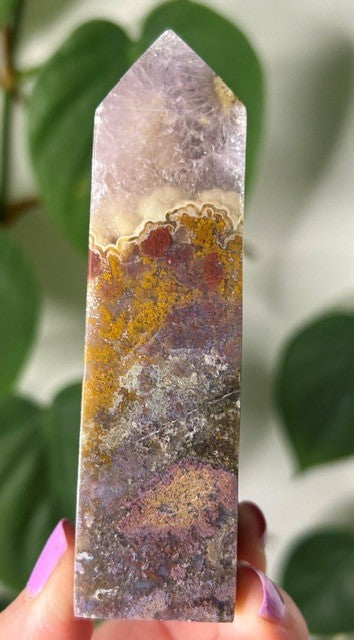 Orchid Moss with Amethyst - (135g) Ternate, Indonesia