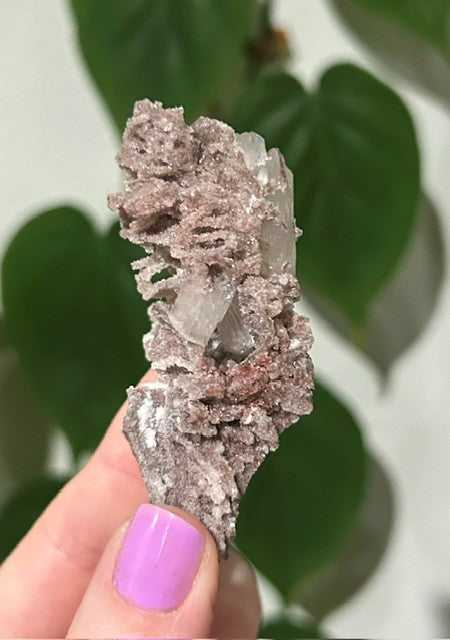 Rose Dust collection - Pink Chalcedony with stilbite(21g)