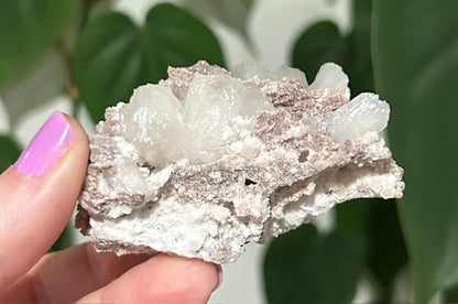 Rose Dust collection - Pink Chalcedony with stilbite (62g)
