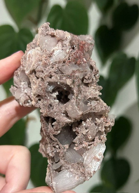 Rose Dust collection - Pink Chalcedony with stilbite (144g)