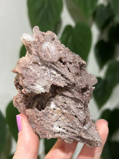 Rose Dust collection - Pink Chalcedony with stilbite (144g)