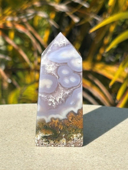 Lavender Scenic Moss Agate - (58g) Indonesia
