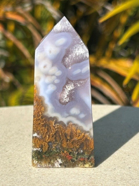 Lavender Scenic Moss Agate - (58g) Indonesia