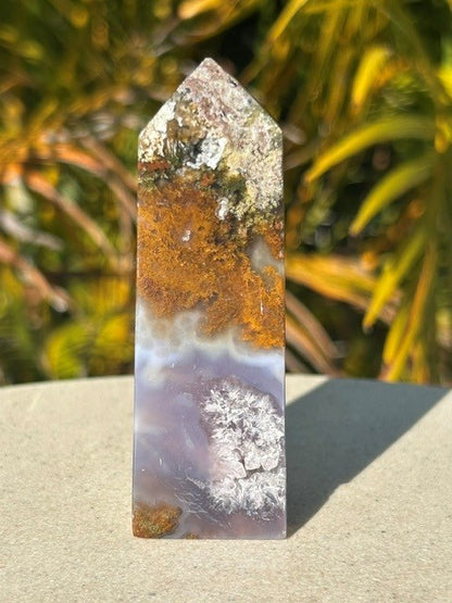 Lavender Scenic Moss Agate - (107g) Indonesia