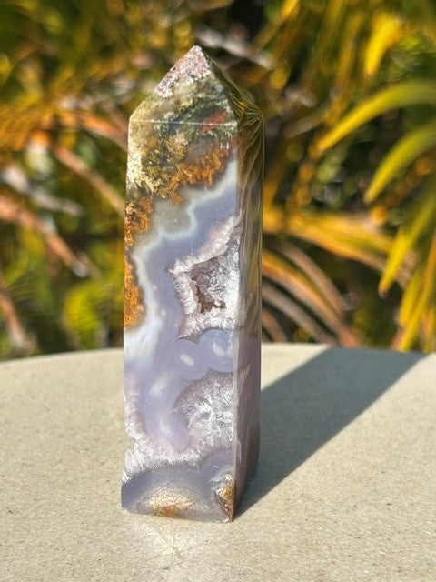 Lavender Scenic Moss Agate - (107g) Indonesia