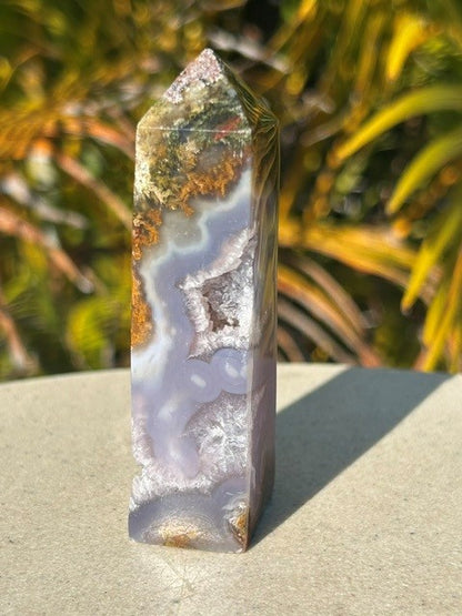 Lavender Scenic Moss Agate - (107g) Indonesia