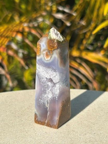 Lavender Scenic Moss Agate - (68g) Indonesia