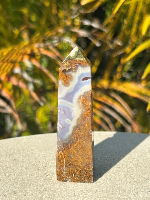 Lavender Scenic Moss Agate - (68g) Indonesia