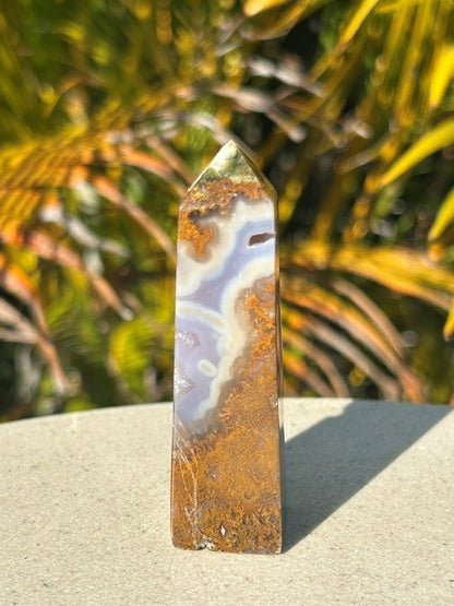 Lavender Scenic Moss Agate - (68g) Indonesia