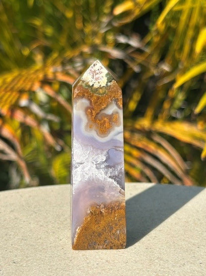 Lavender Scenic Moss Agate - (68g) Indonesia