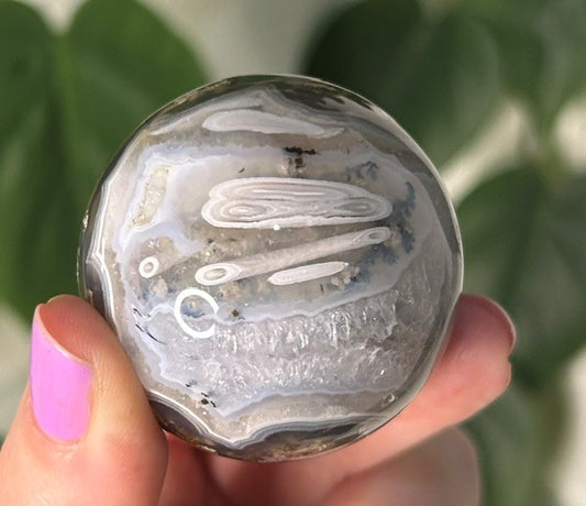 Scenic Moss Agate sphere - Indonesia (97g)