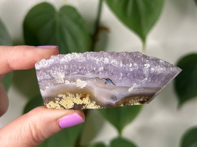Amethyst Scenic Moss Agate freeform - Indonesia (129g)
