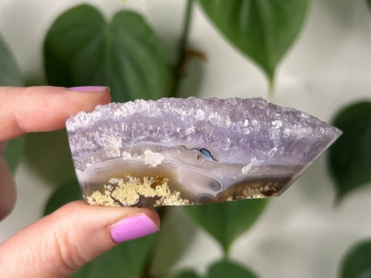 Amethyst Scenic Moss Agate freeform - Indonesia (129g)