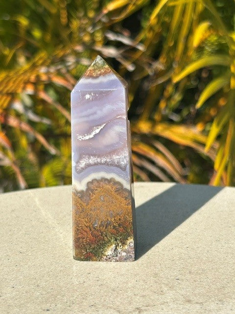 Lavender Scenic Moss Agate - (92g) Indonesia