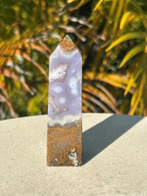 Lavender Scenic Moss Agate - (92g) Indonesia