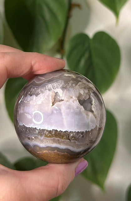 Scenic Moss Agate sphere - Indonesia (259g)
