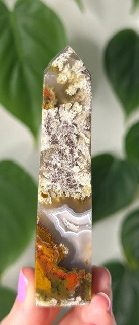 Scenic Moss Agate tower - Indonesia (88g)